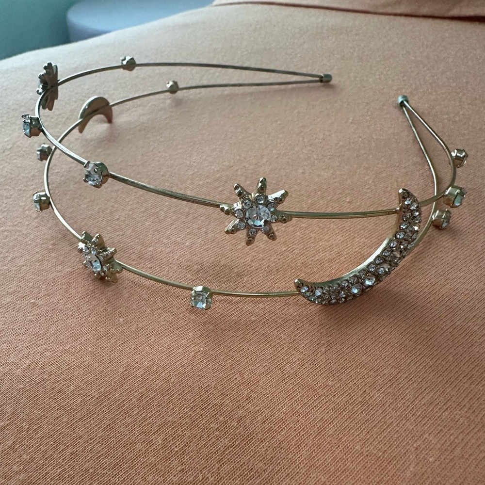 J. Crew Crystal Star and Moon Headband